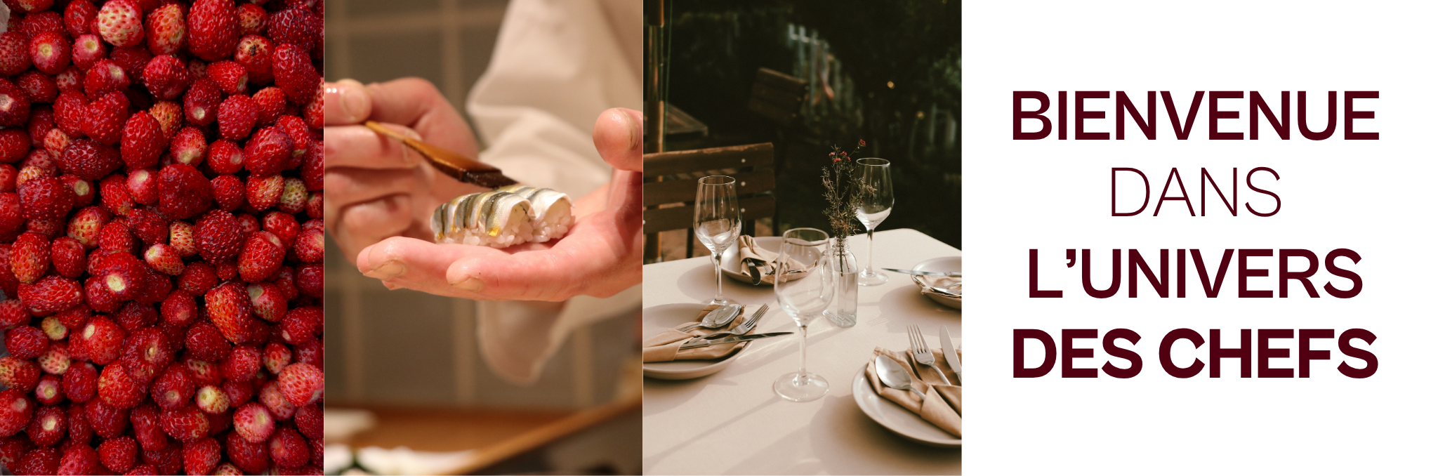Bienvenue dans l'univers des chefs