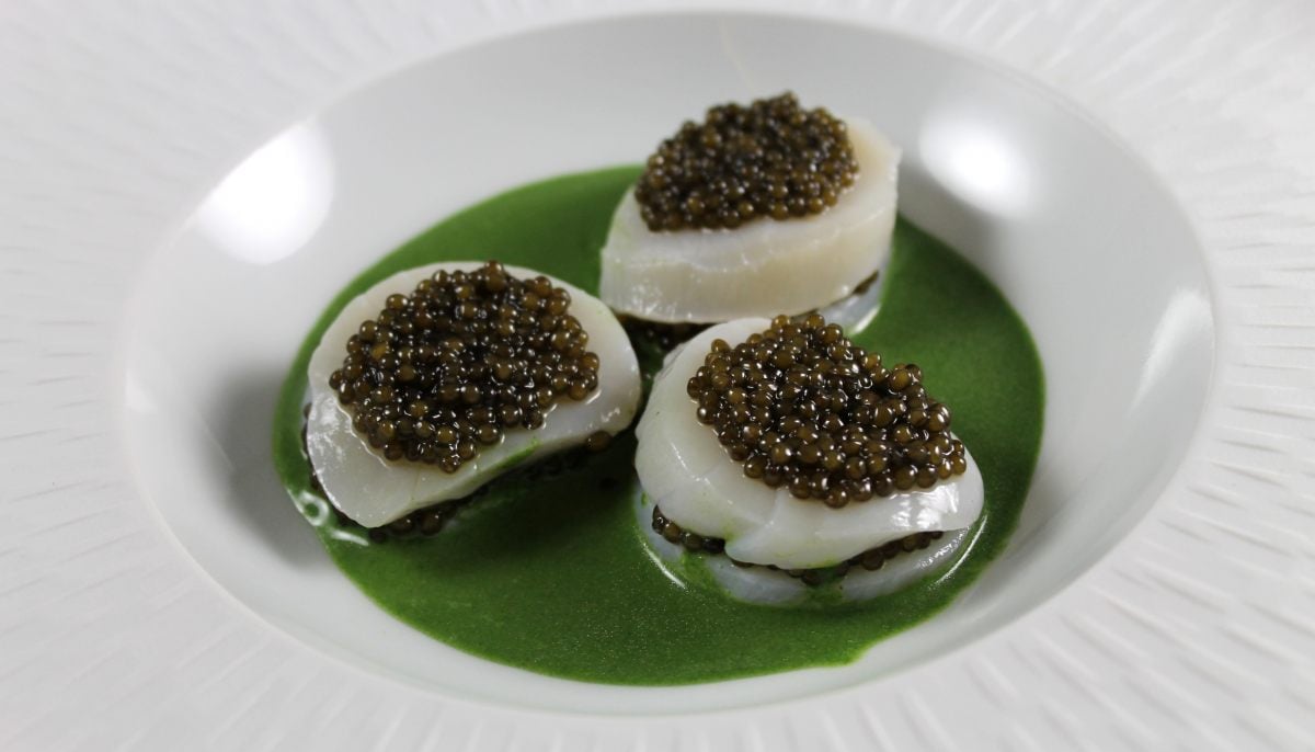 Recette de Velouté de cresson, saintjacques, caviar par Alain Ducasse