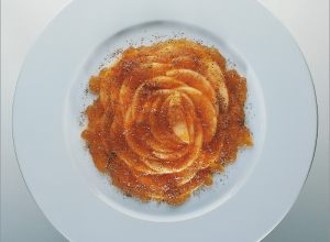 Melon de cavaillon gorgé de soleil, nappé d’une gelée de bœuf corsée par Alain Ducasse