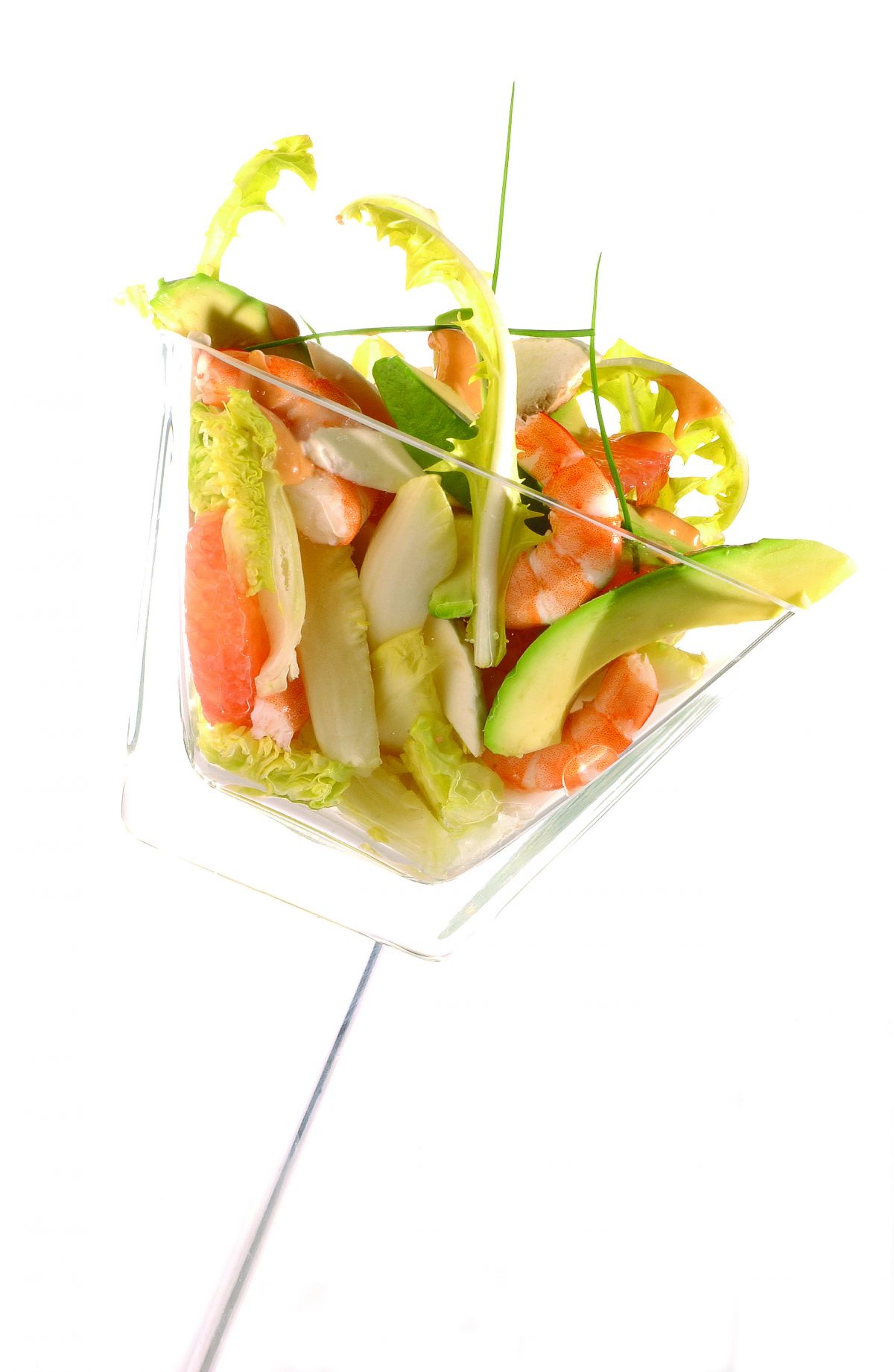 Salade Avocat Crevette Pamplemousse Sauce Cocktail Cyril Lignac