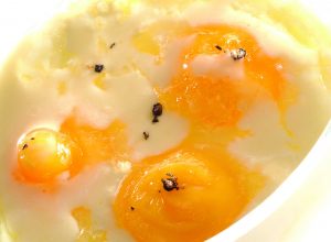 œuf cocotte à la crème par Alain Ducasse
