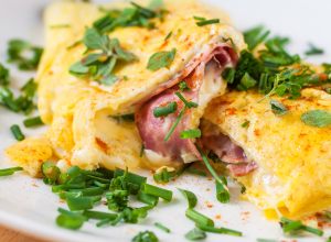 recette d'omelette jambon fromage