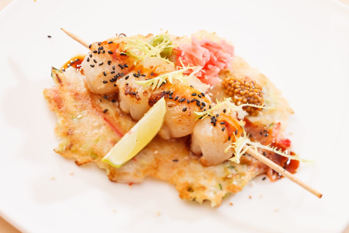 Recette de Brochettes de noix de saint-jacques au lard fumé