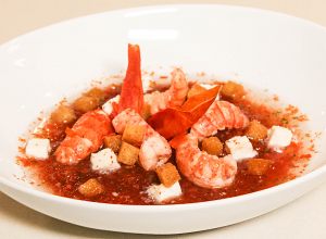 Recette de soupe de tomates et écrevisses par Alain Ducasse