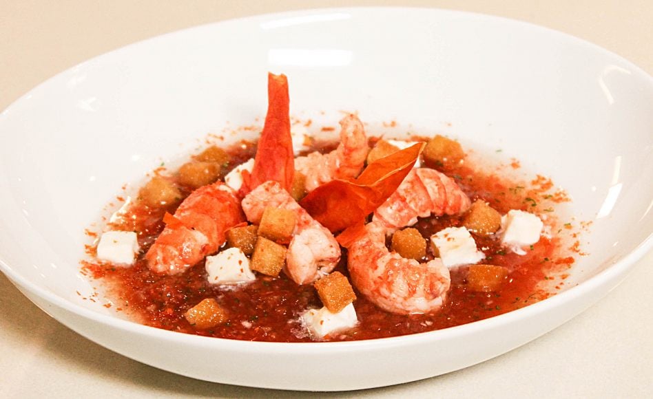 Recette de soupe de tomates et écrevisses par Alain Ducasse