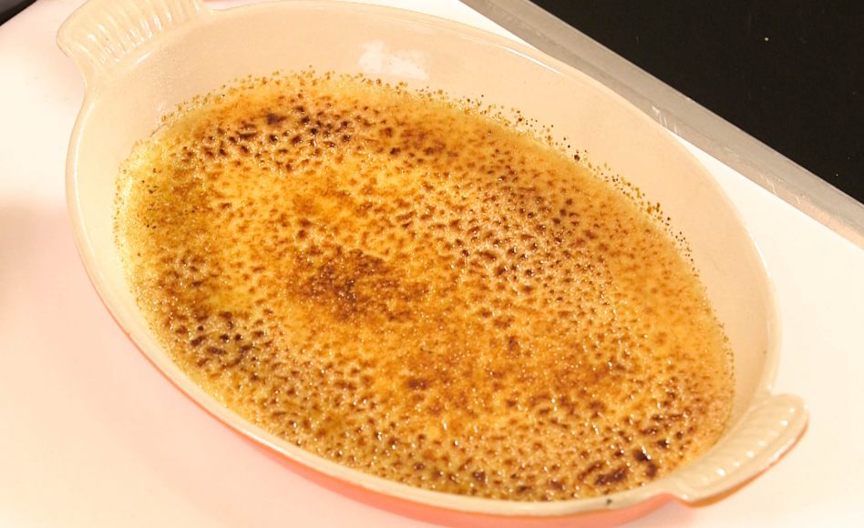 Recette de crème brûlée sans cuisson par Akrame Benallal