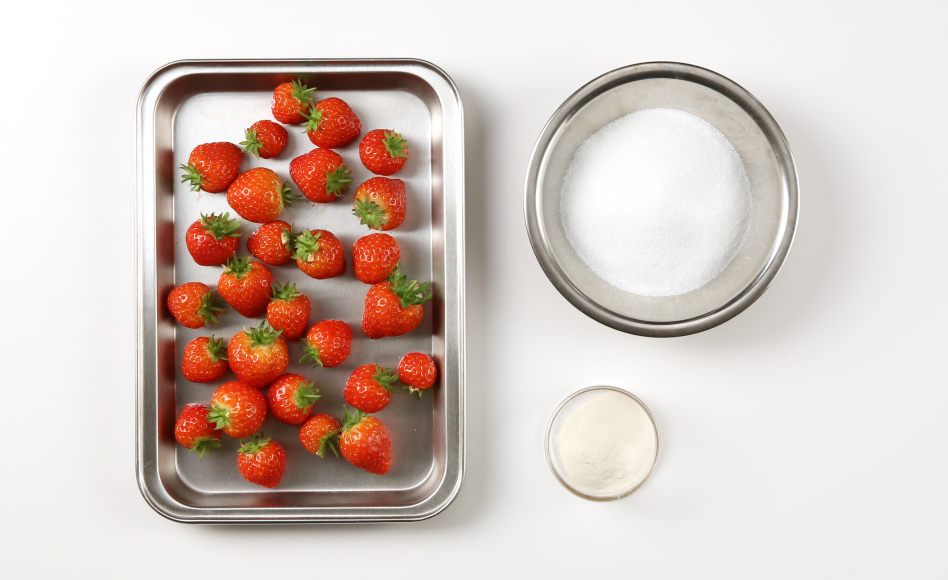 recette de jus de fraise, framboise par Alain Ducasse