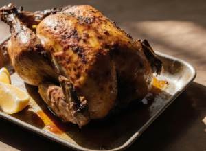 Dinde de Noël farcie aux abricots et raisins secs