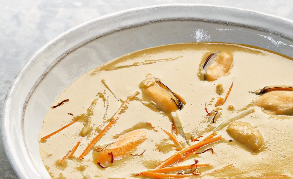 recette de soupe de moules au safran