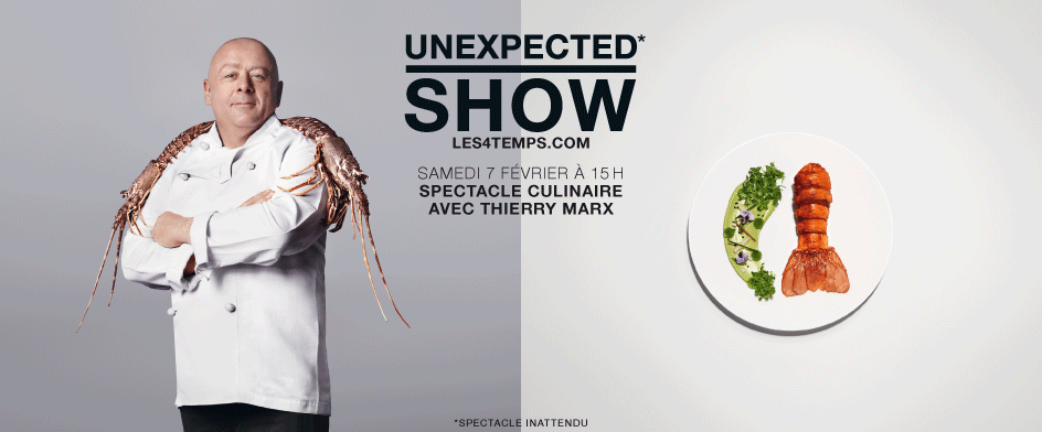 Unexpected Show : le spectacle culinaire gratuit de Thierry Marx à la Défense