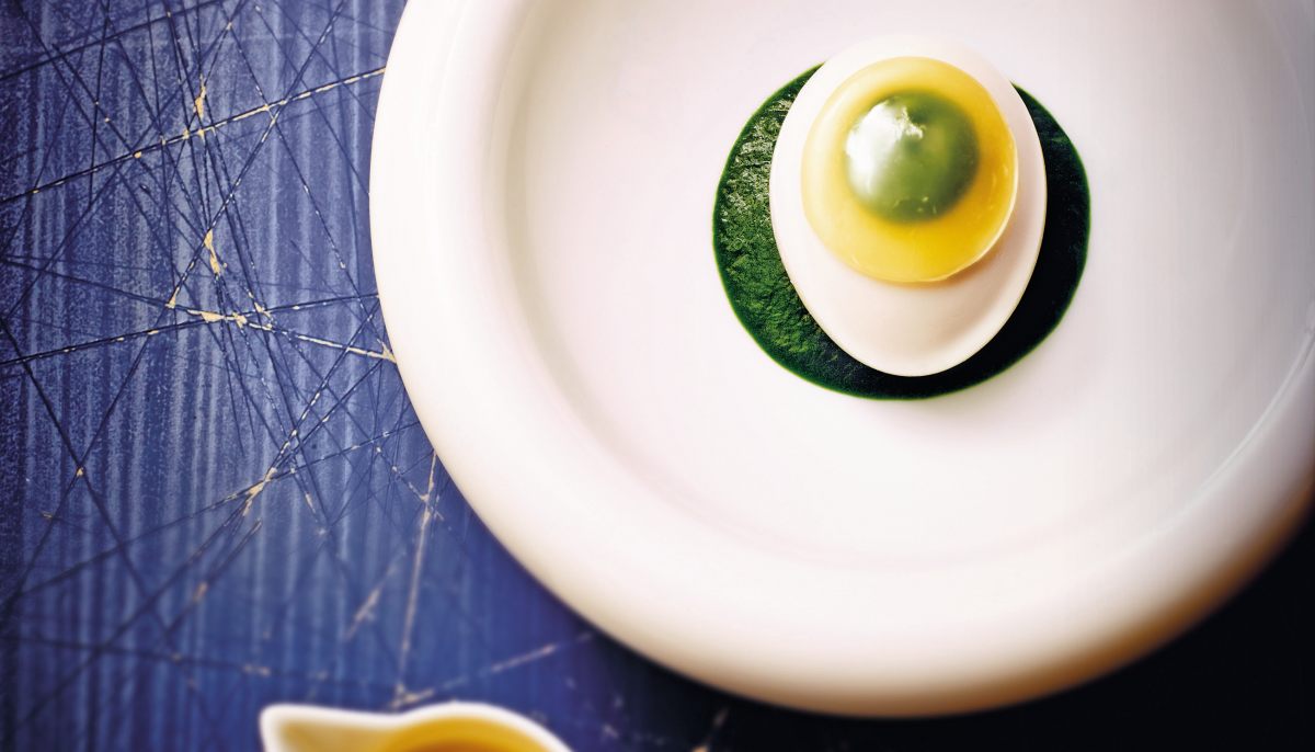 Recette d'œuf mollet florentine par Frédéric Anton