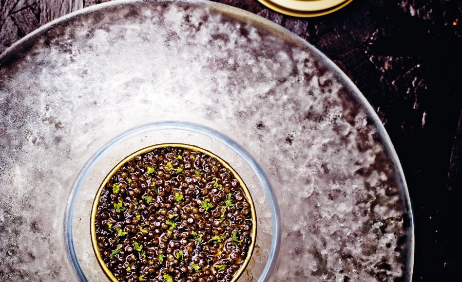 Recette de tourteau au caviar par Frédéric Anton