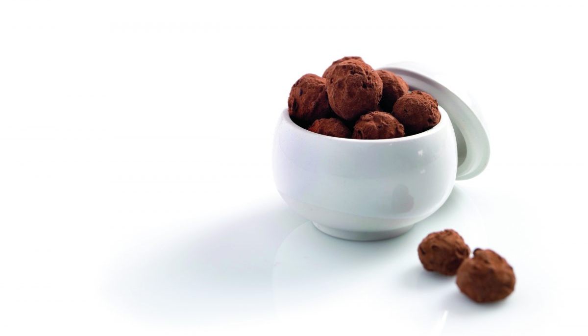 Truffes au chocolat et pralin de cacahuètes - Recette par The