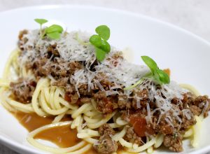 Spaghetti bolognaise minute