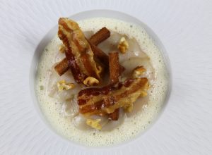 Recette de tofu de potiron, Saint-Jacques marinées par Alain Ducasse