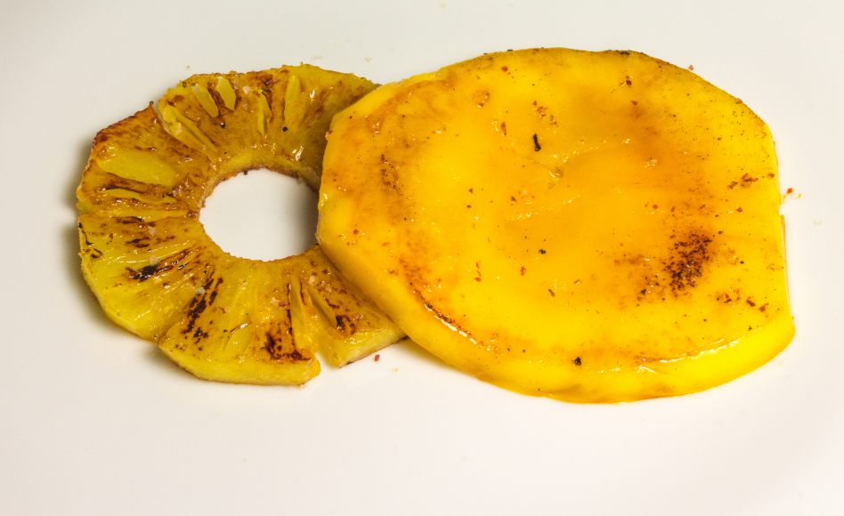Recette de mangue et ananas à la plancha par Alain Ducasse