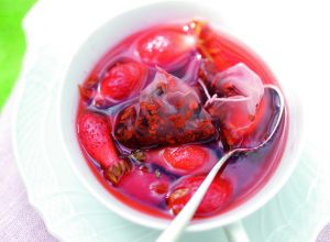 Soupe de fraises pink paradise par Julie Andrieu