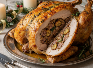 Dinde de Noël aux marrons