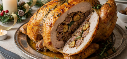 Dinde de Noël aux marrons