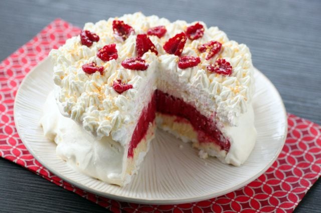 Recette De Vacherin Glace A La Framboise