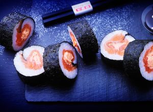 Recette de makis saumon-tarama