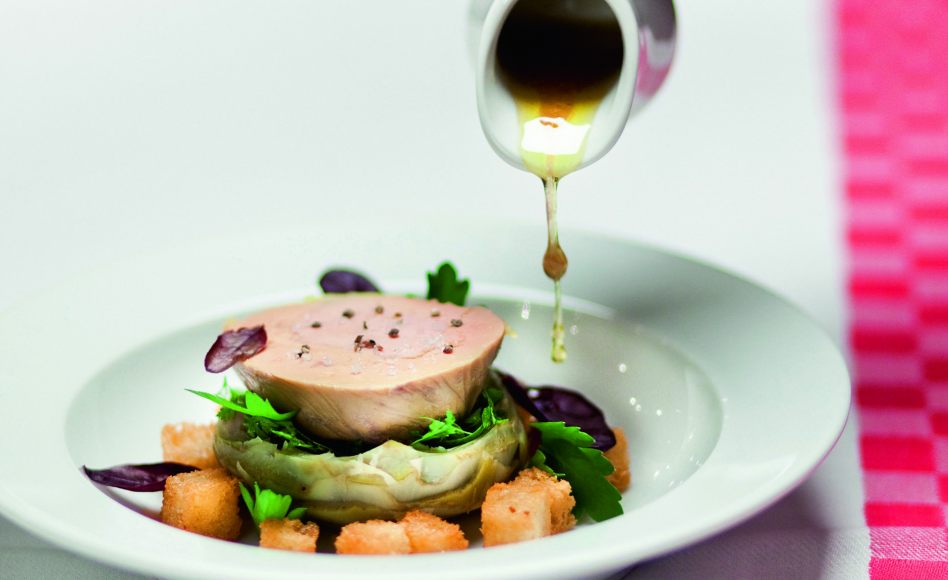 Recette d'artichaut et foie gras rafraîchis