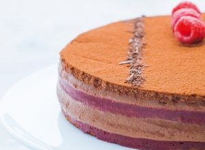 Recette gâteau au chocolat moelleux sans gluten et framboise