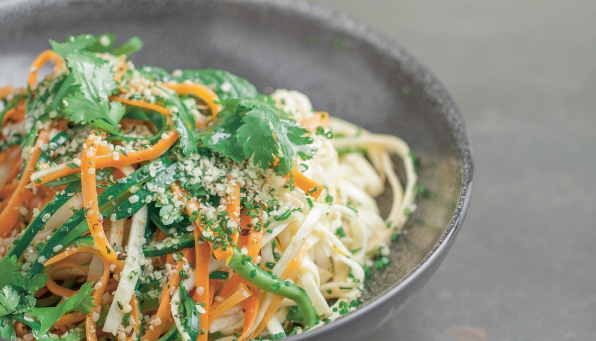 Recette de Spaghetti de légumes aux graines de chanvre par Alain