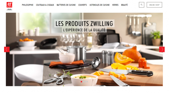Le groupe ZWILLING fait peau neuve… sur le web