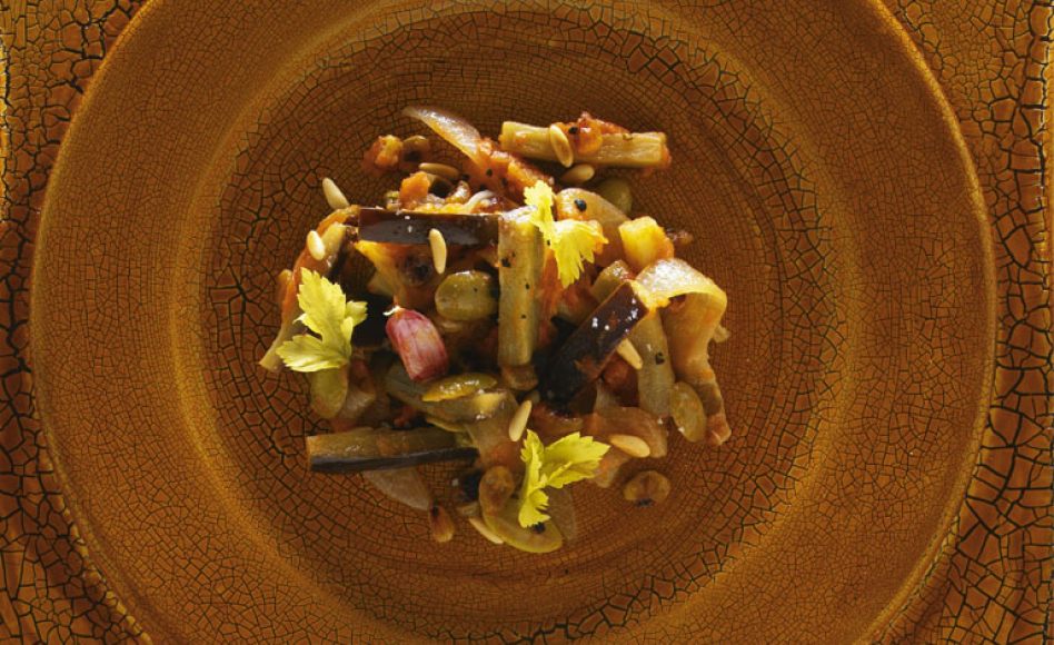 Capunatina d’aubergines par Alain Ducasse