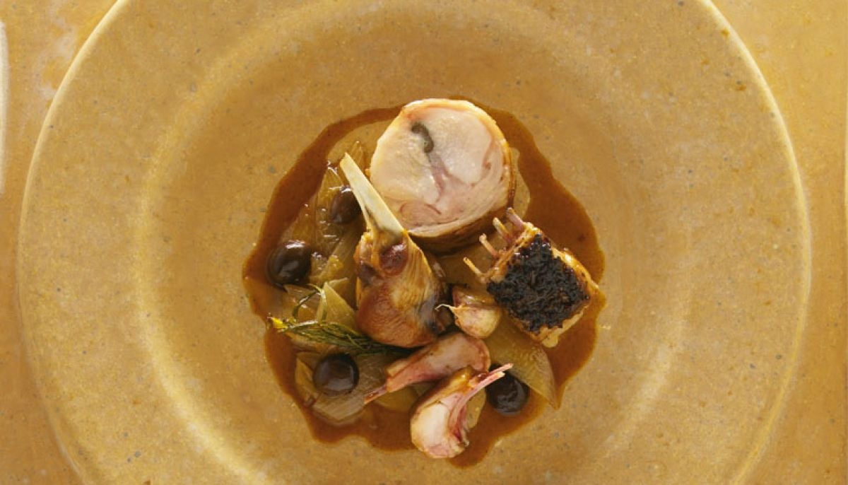 Recette de Lapin aux olives par Alain Ducasse Académie du Goût