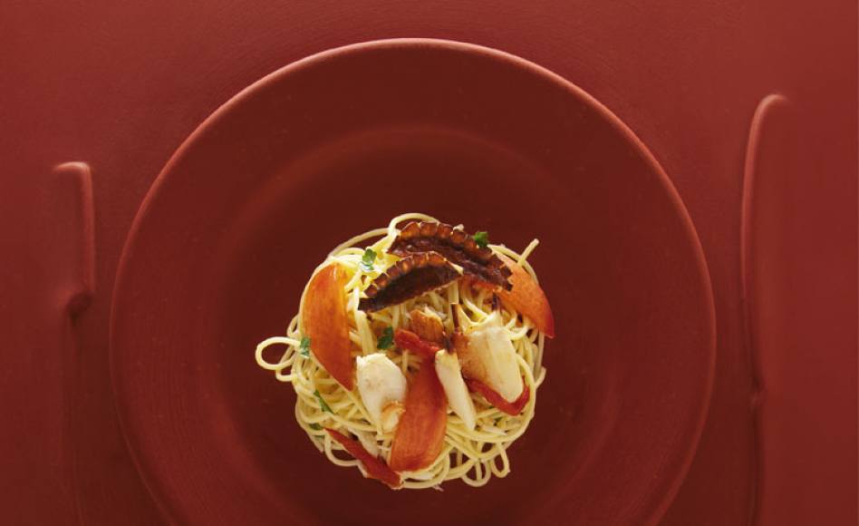 Spaghetti au crabe à la mode de gallipoli par Alain Ducasse