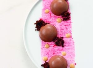 Recette de crémeux chocolat, panna cotta au caramel par Pierre Marcolini