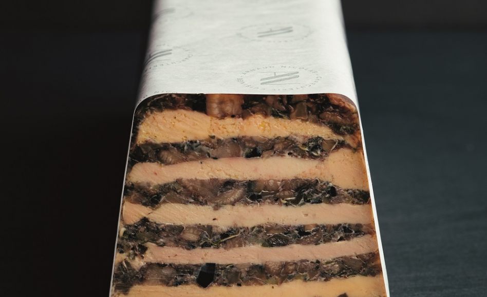Recette de millefeuille de foie gras et de pieds de cochon