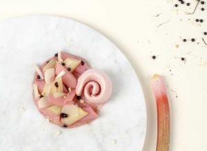Recette de rhubarbe, sureau, délicate gelée par Jessica Préalpato