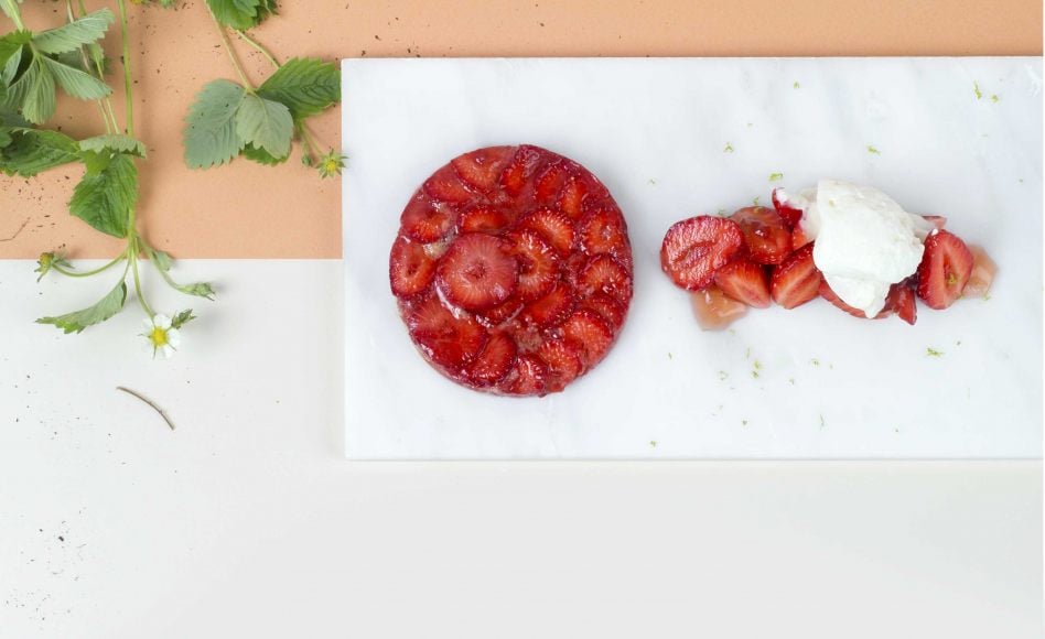 Recette de fraises, fraises des bois, fontainebleau de boisson de soja par Jessica Préalpato