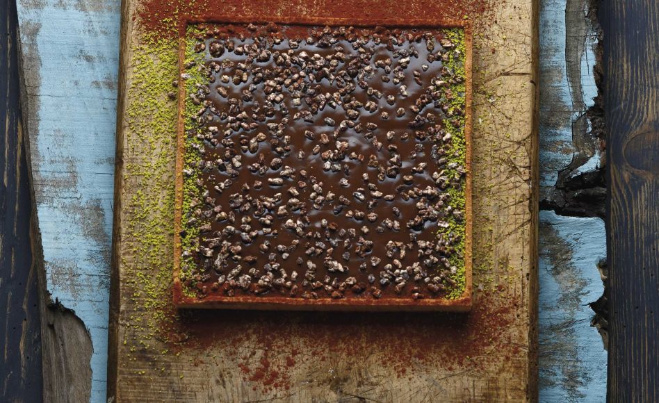 Recette de carré gianduja pistache par Christophe Adam