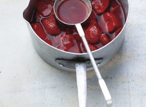 Recette de jus de fraise à la rose par Christophe Adam