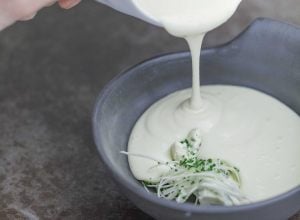 Crème de céleri, gorgonzola