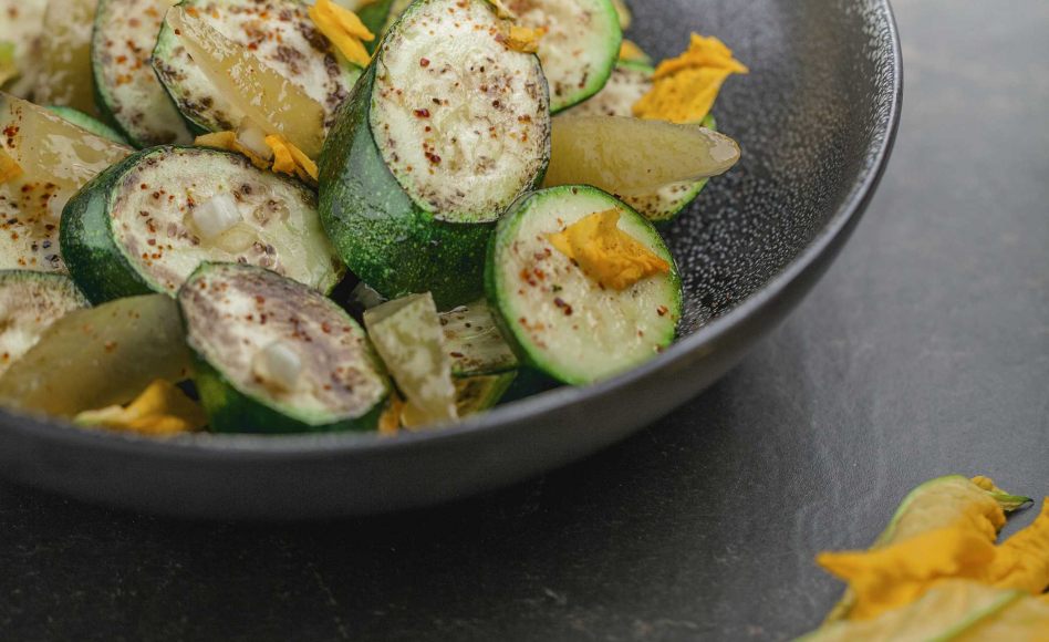 Recette de salade de courgettes au citron amer par Alain Ducasse
