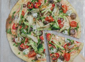 Pizza aux légumes d’été