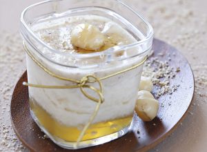 Recette de yaourt noisette, miel & macadamia par l'Académie du goût
