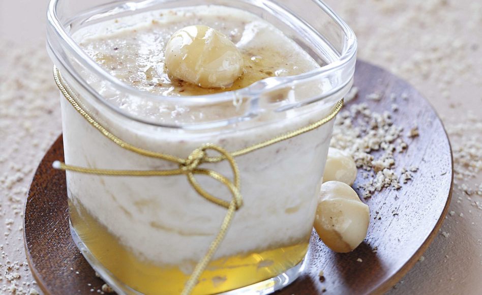 Recette de yaourt noisette, miel & macadamia par l'Académie du goût