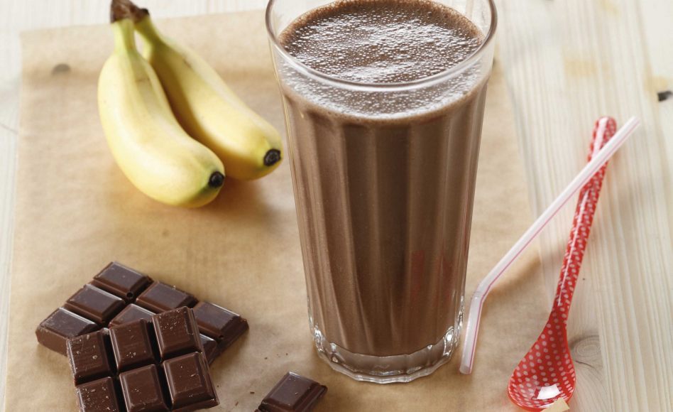 Milkshake chocolat-banane