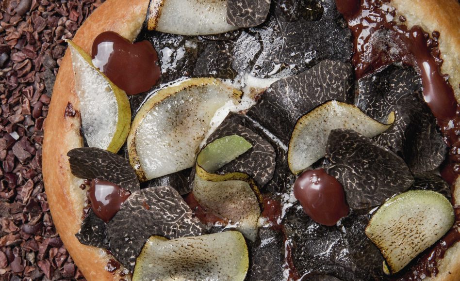 Recette de pizza chocolat truffe noire par Cédric Grolet