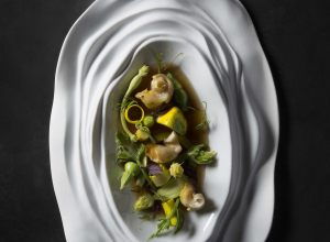 Courgettes escargots de mer basilic