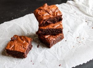 Brownie 100 % chocolat, fondant et croustillant