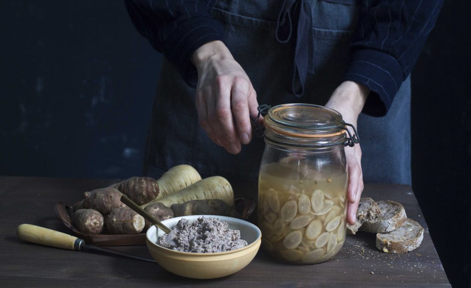 Recette de pickles de racines par Romain Meder