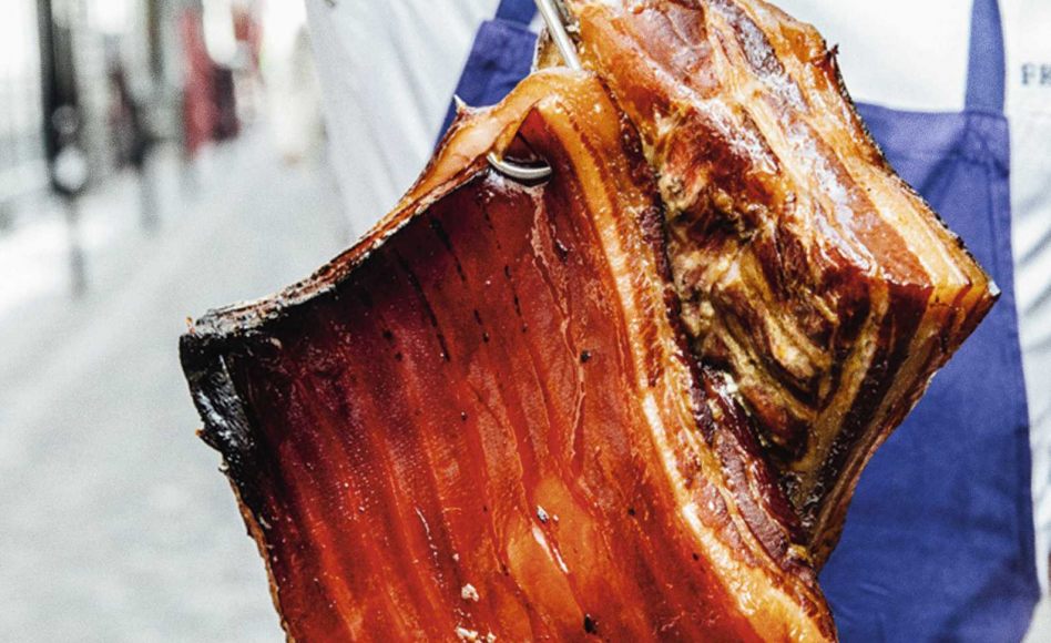 Recette de bacon fumé au sirop d’érable par Grégory Marchand
