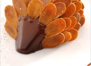 Hérisson de chocolat aux amandes de provence caramélisées